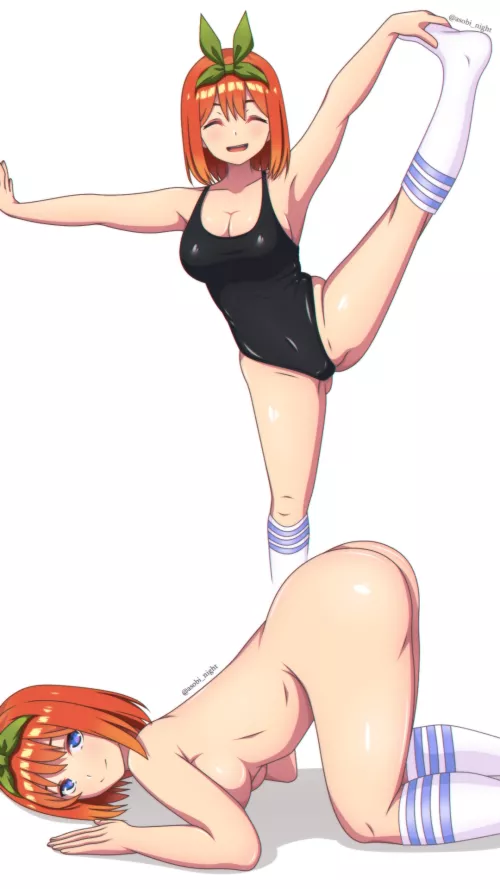 Yotsuba Showing Off Her Body (The Quintessential Quintuplets)