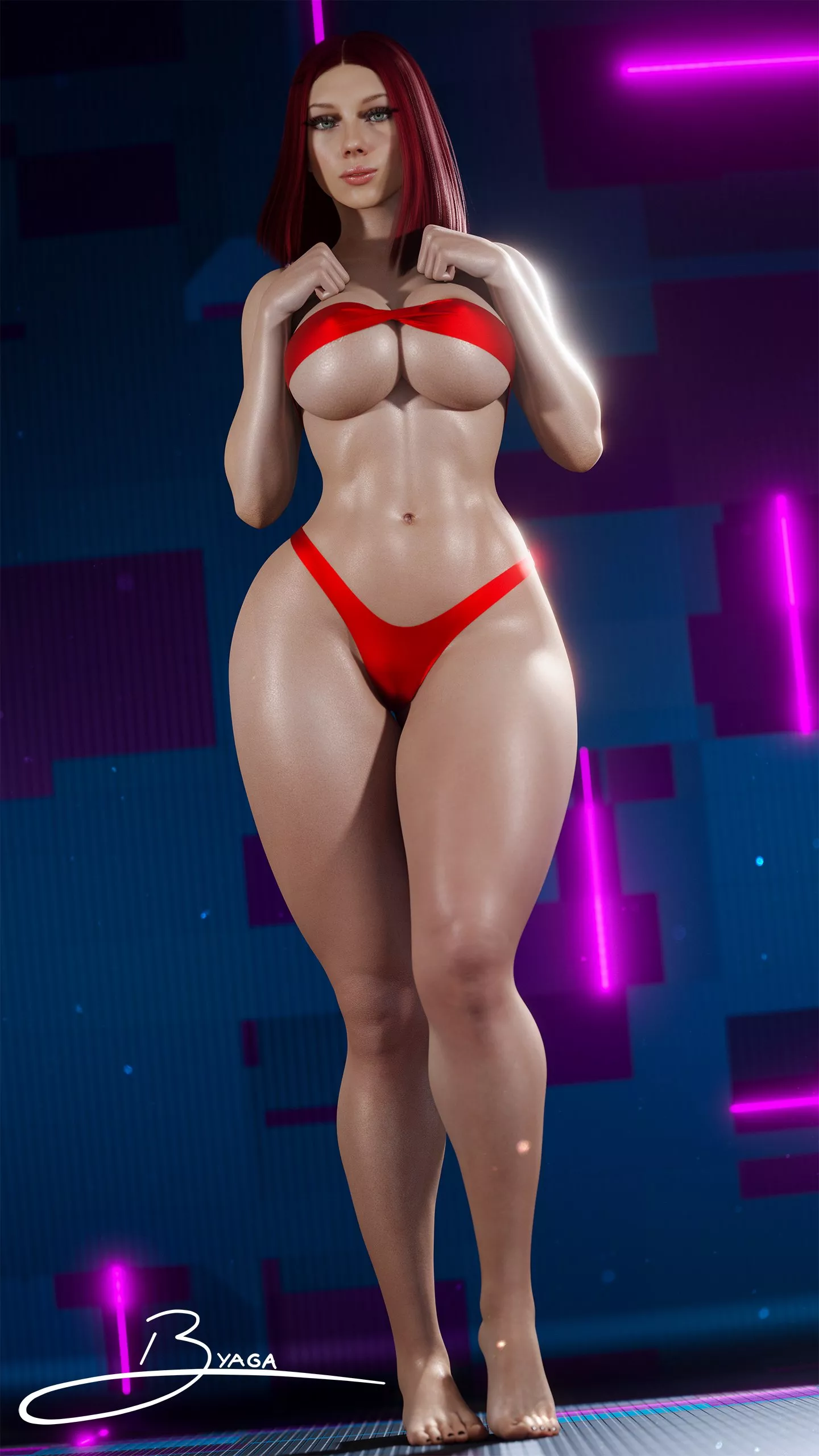 Black Widow Red Bikini (BabaYaga0F) [Marvel]