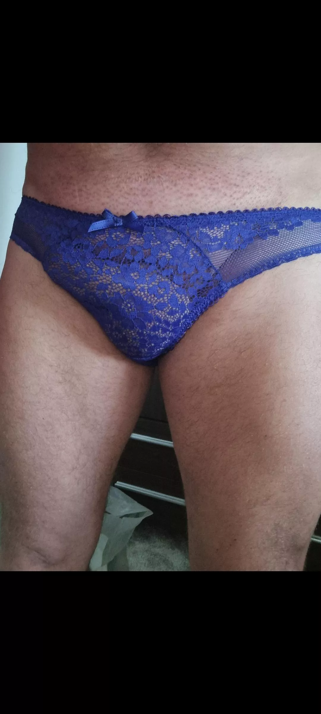Blue lace 💙 with a bow 😊