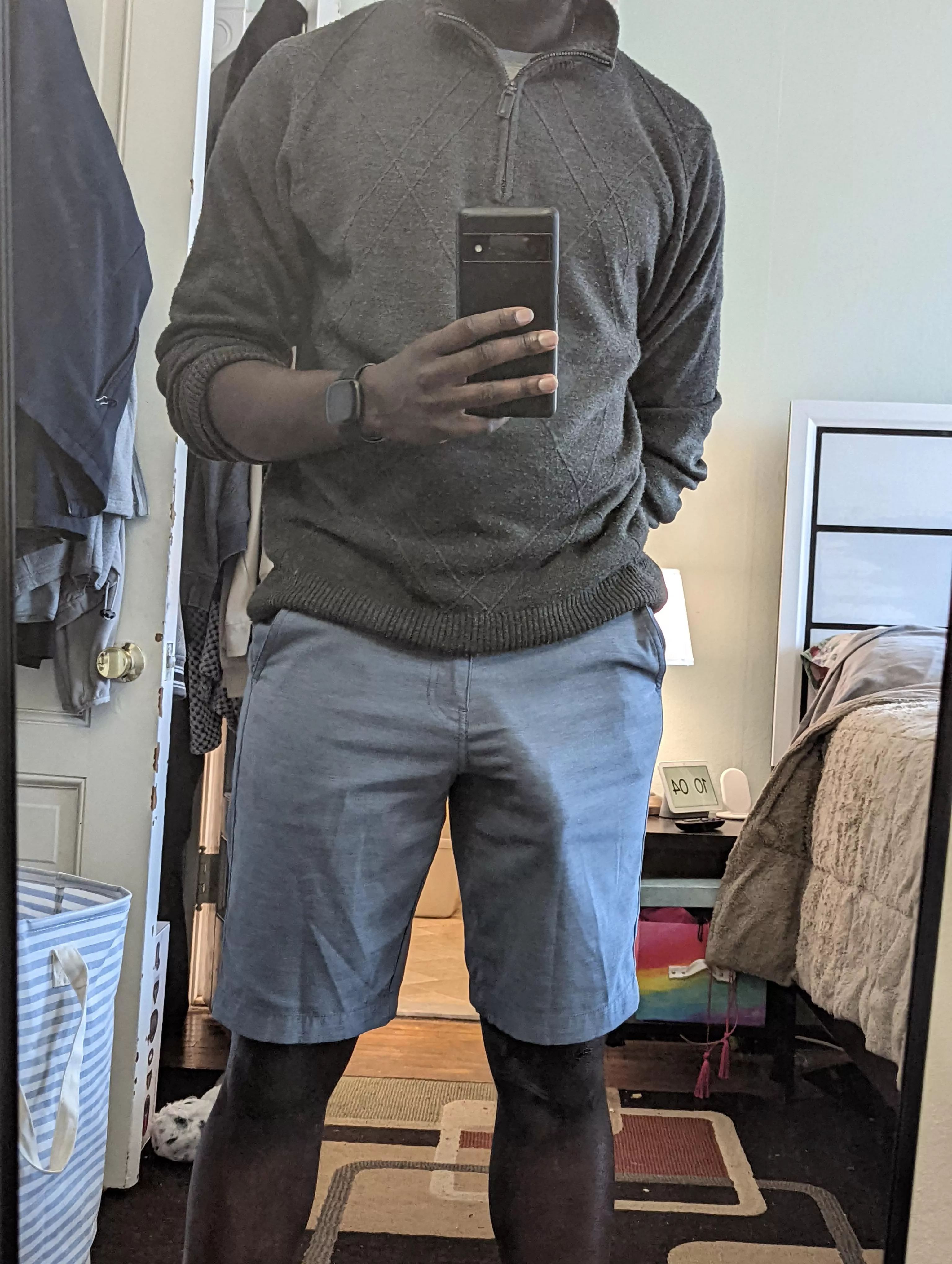 Decided to wear shorts to room errands today