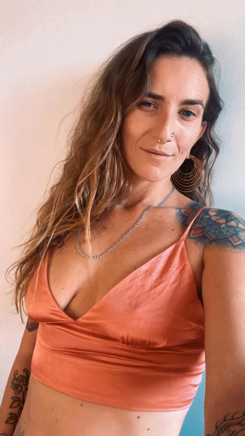 Describe my saggy milf tits in 1 word