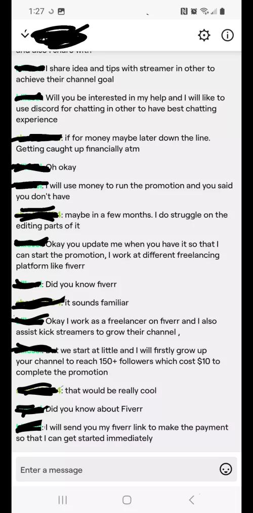 Do you think this guy is trying to scam me?