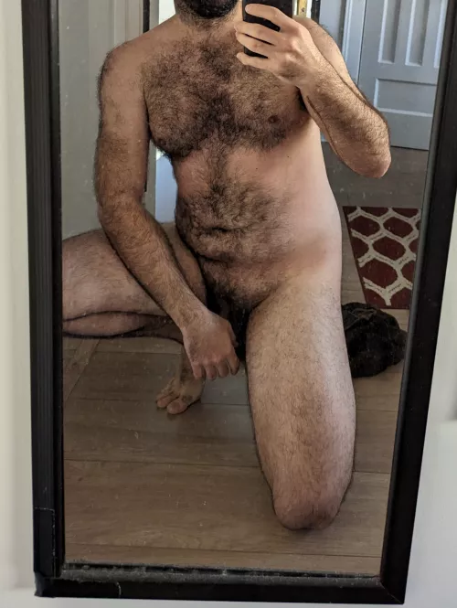 Home from work and ready to chill