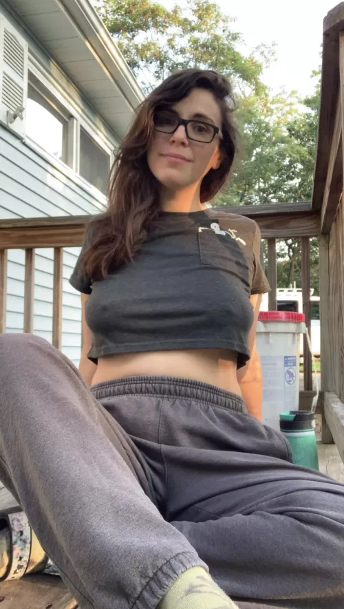 If I was your neighbor, would you come join me for ☕️✌️🤪 (36)