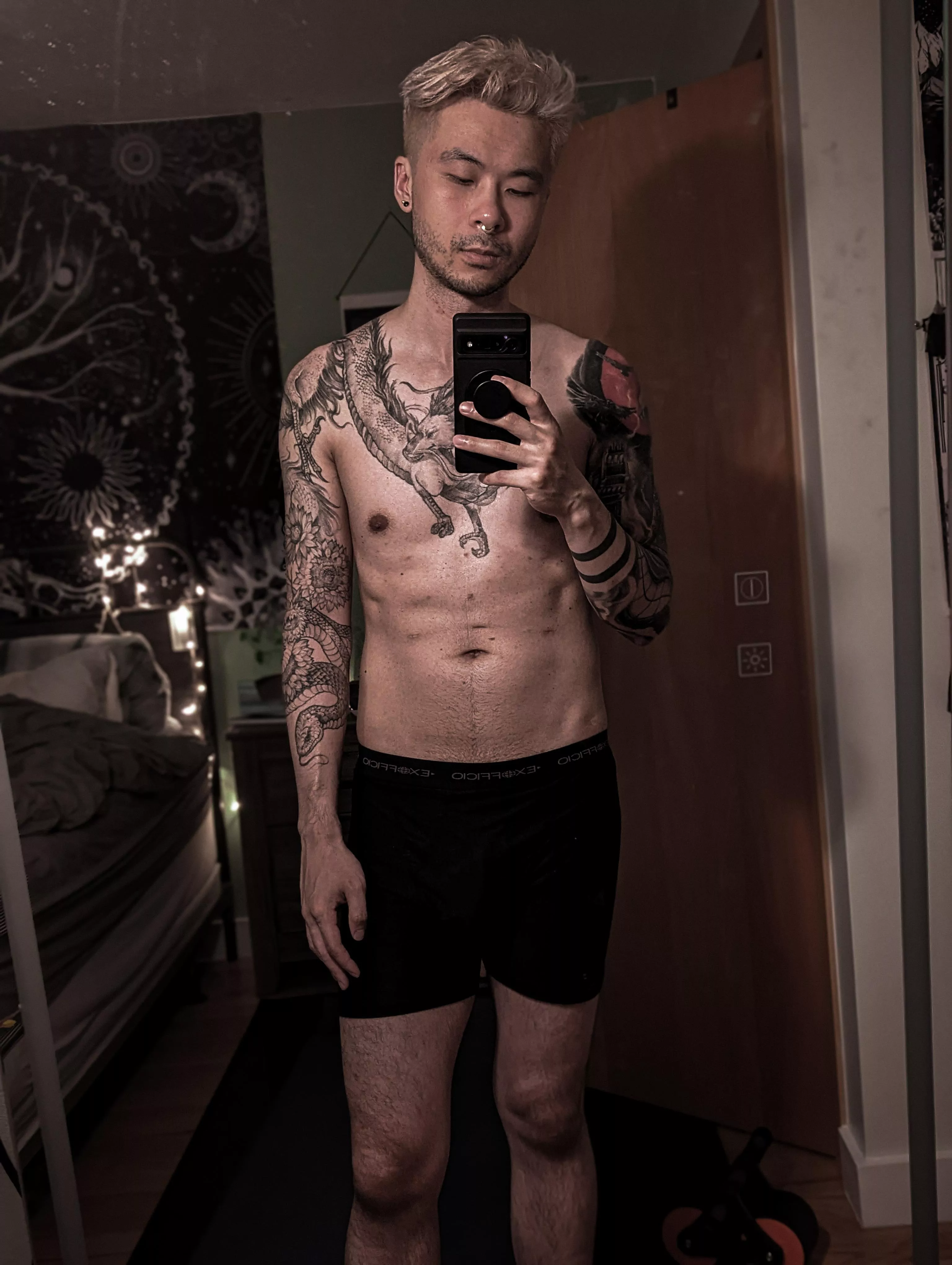 Lately I don't give a fuck cause I can't be myself when I'm with anyone