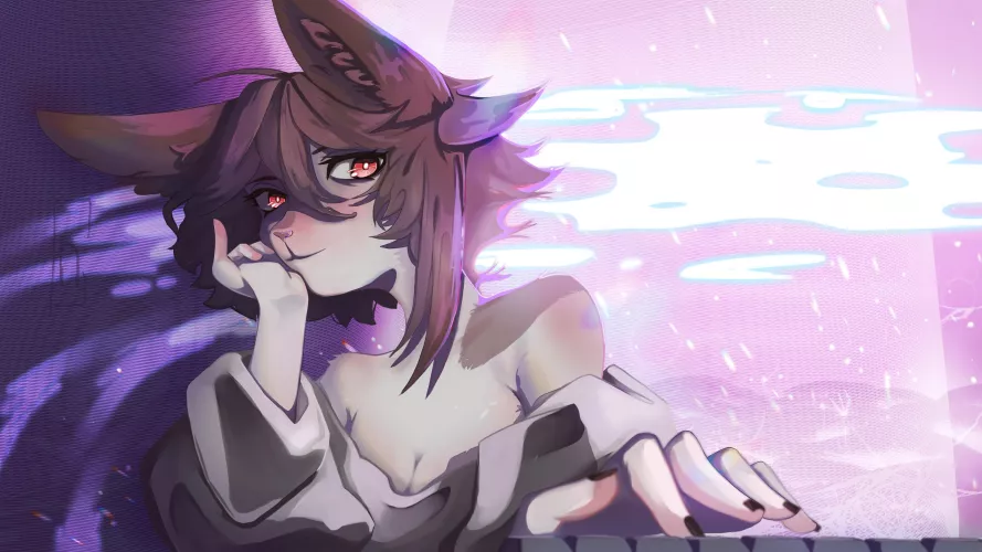 My fursona (art by me)