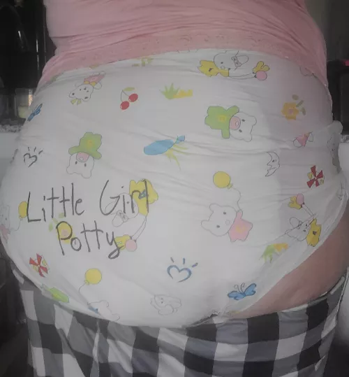 Plugged and diapered for work