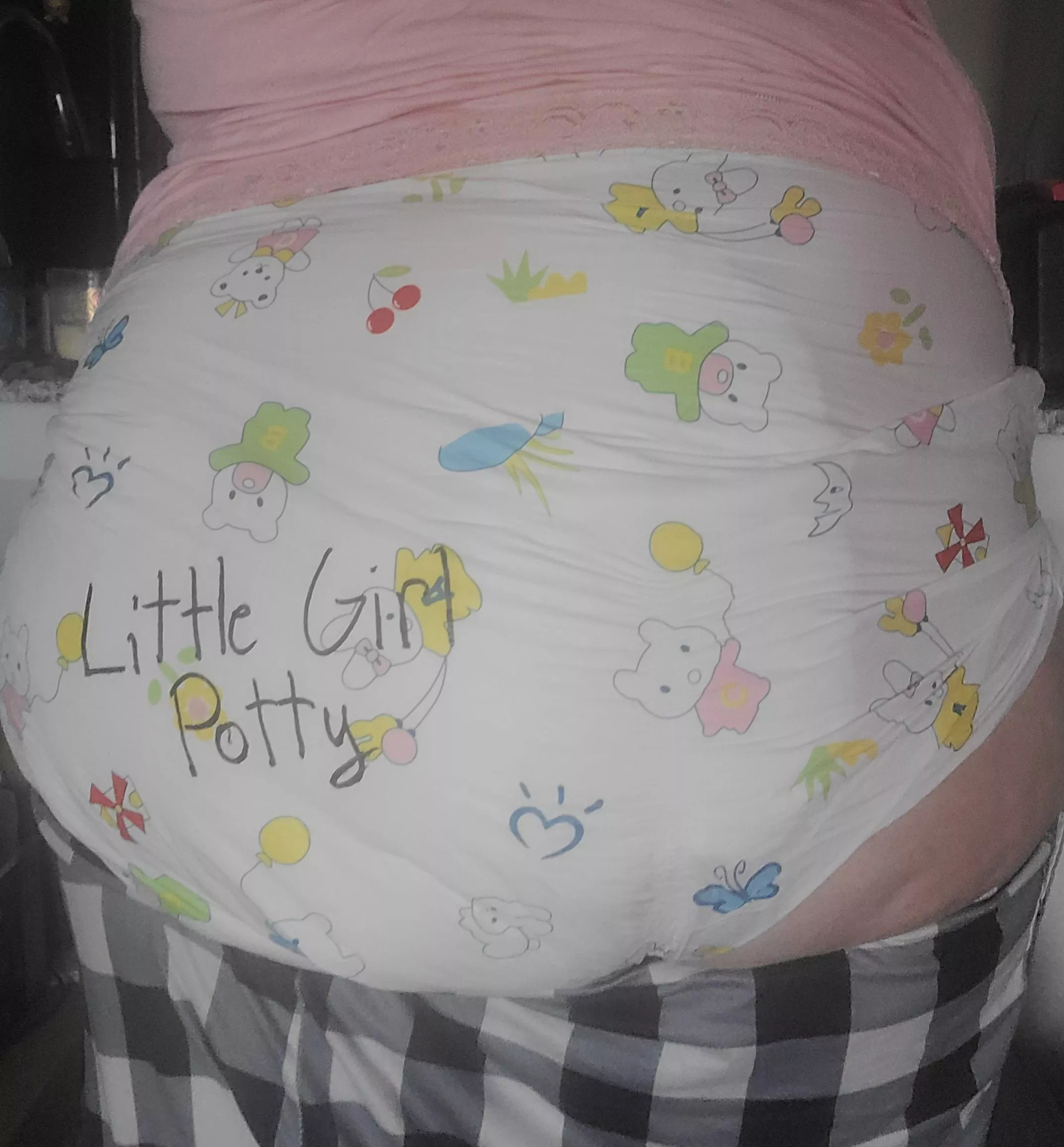 Plugged and diapered for work