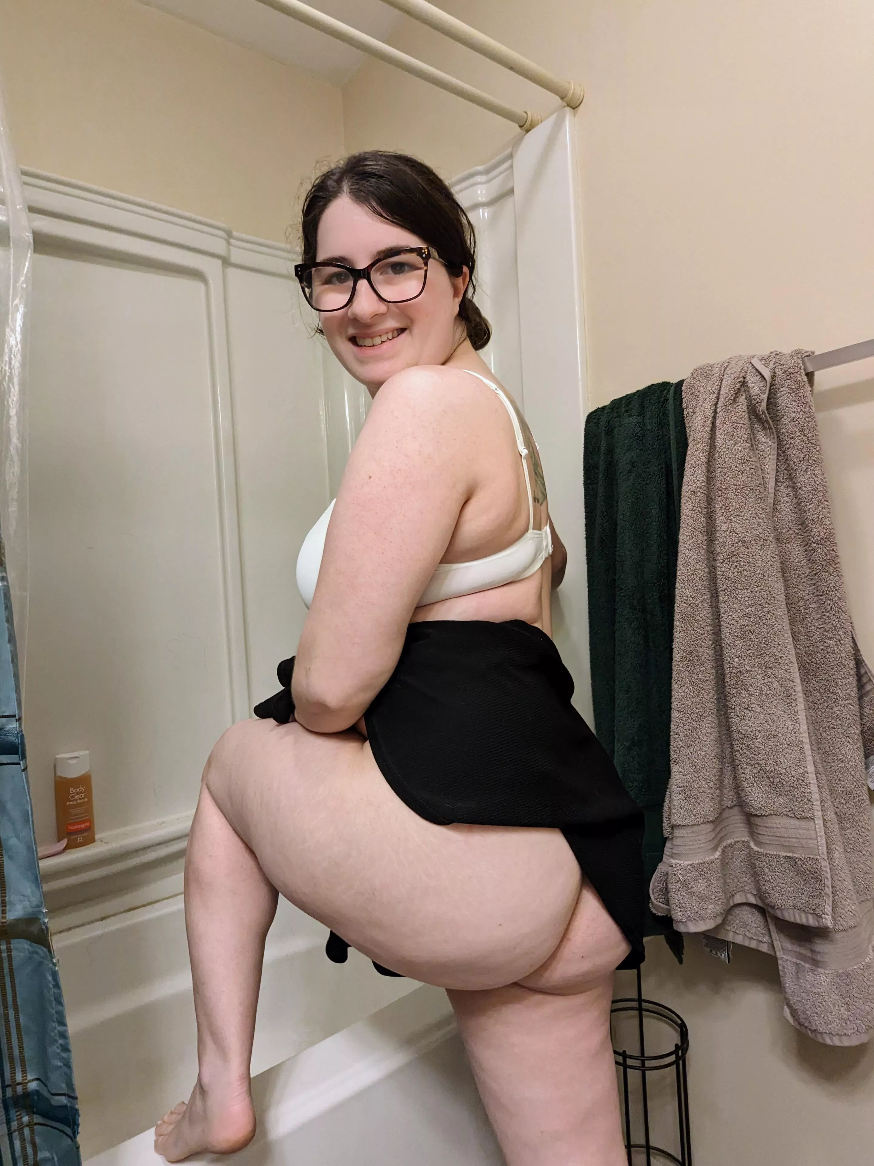 Pulling my thong up 😜