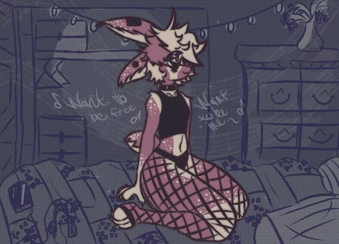 [Q] Cal hanging out in his room (by me)