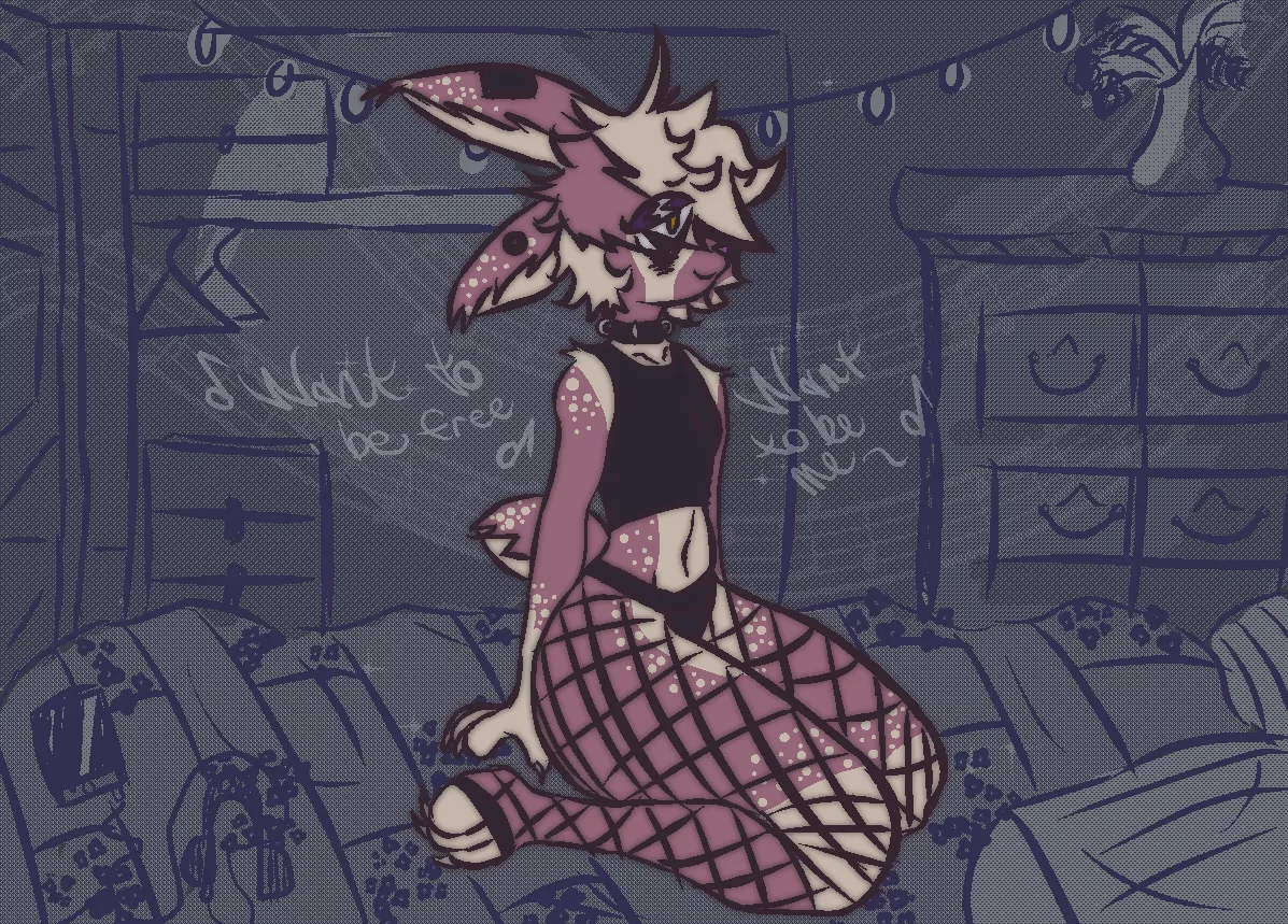 [Q] Cal hanging out in his room (by me)