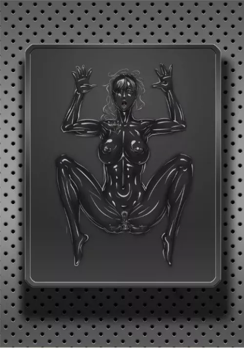 Stuck in latex bliss. What position would you be frozen in?