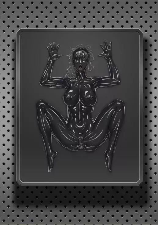 Stuck in latex bliss. What position would you be frozen in?