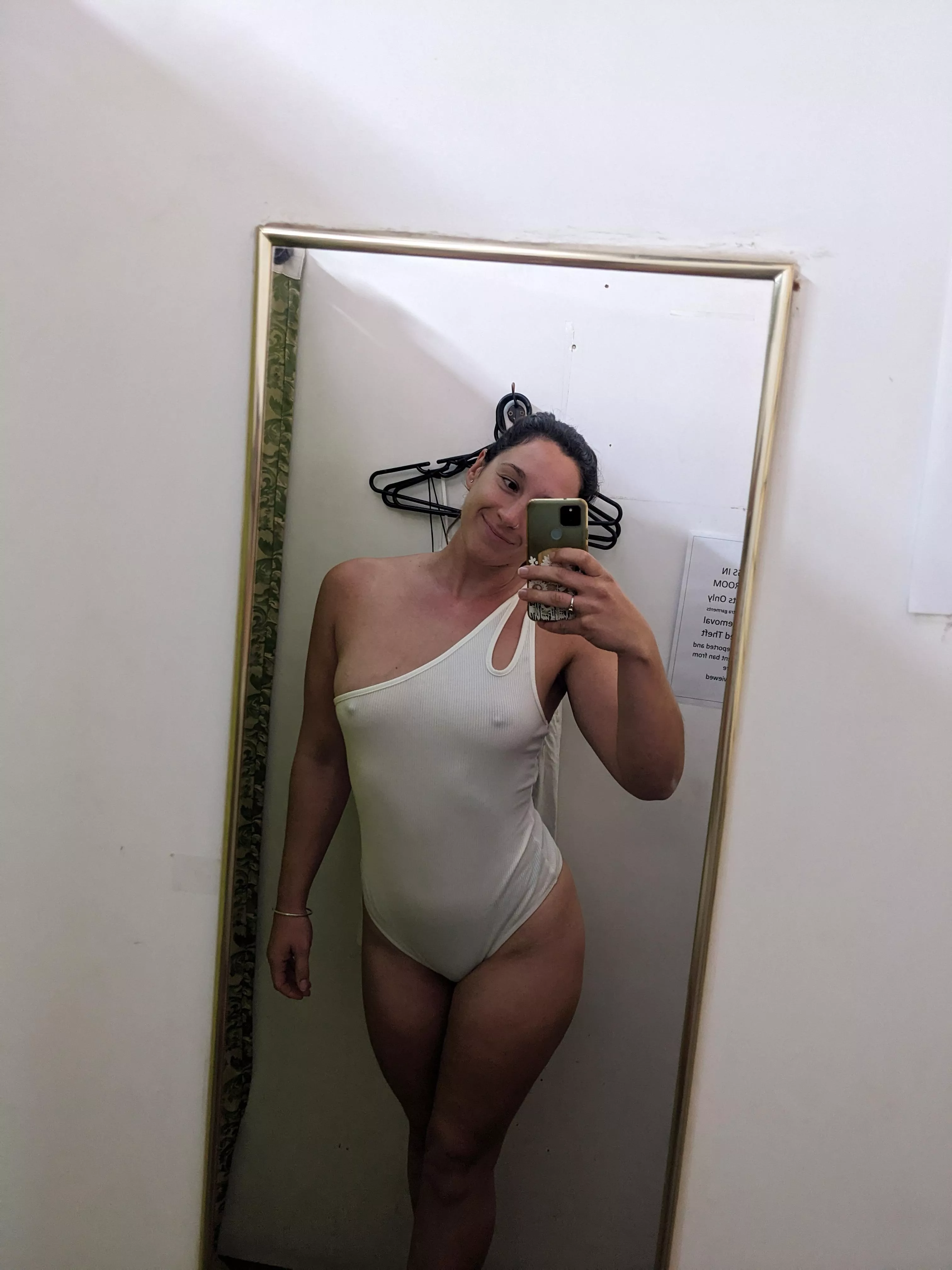 Thought this might be cute...never been so disappointed in a bodysuit! 😂