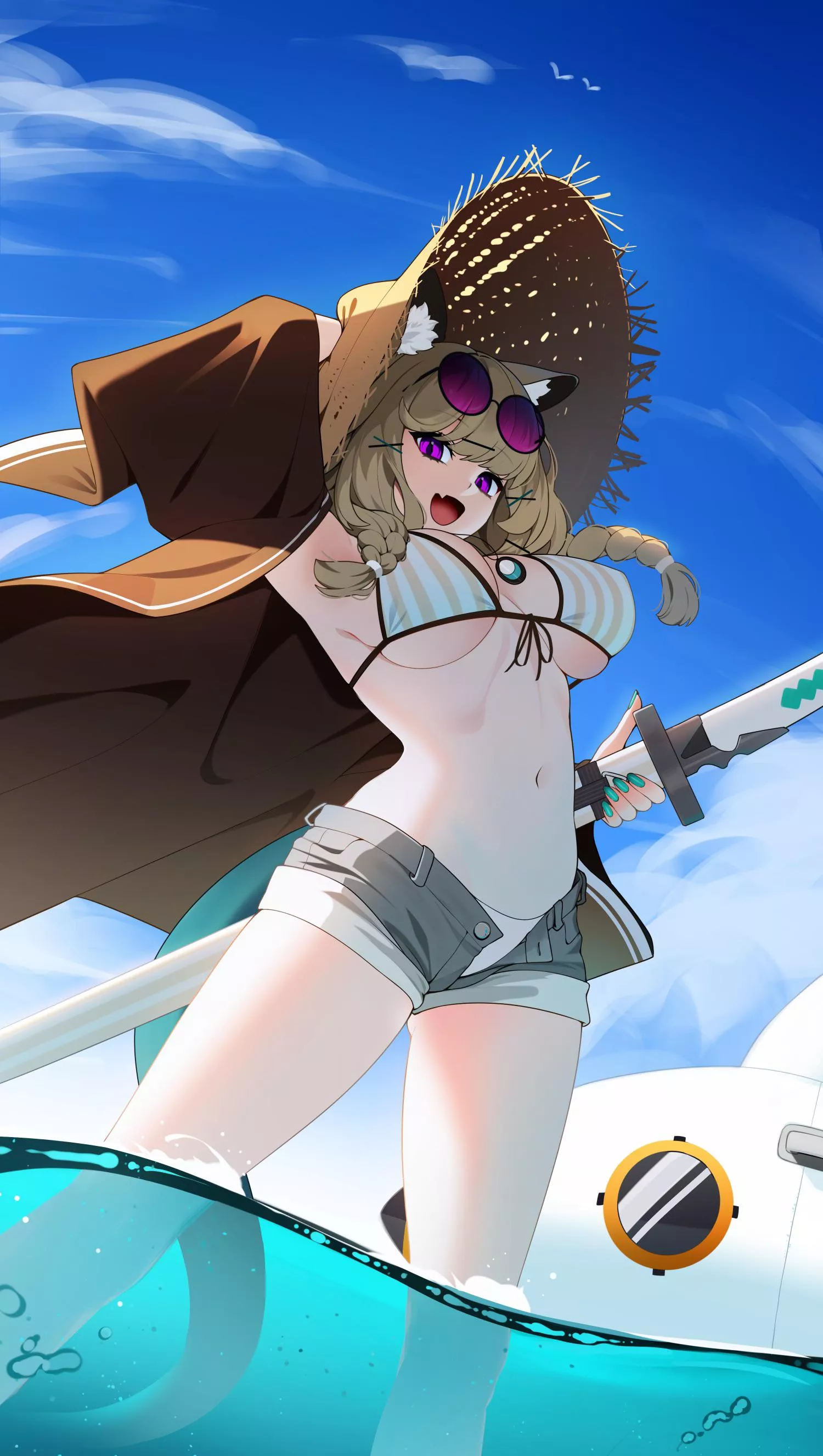 Utage ready for the beach