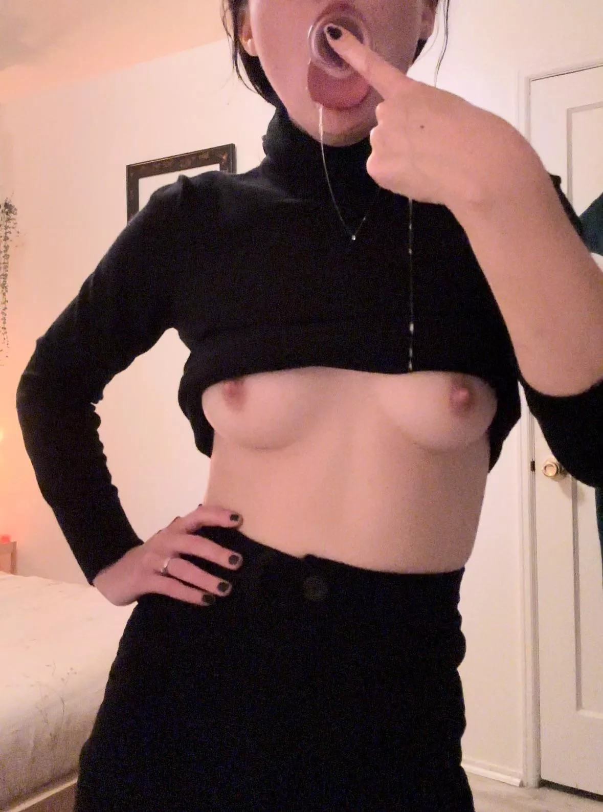 Yes, that's my dildo. Yes, it's all the way down there. (f)