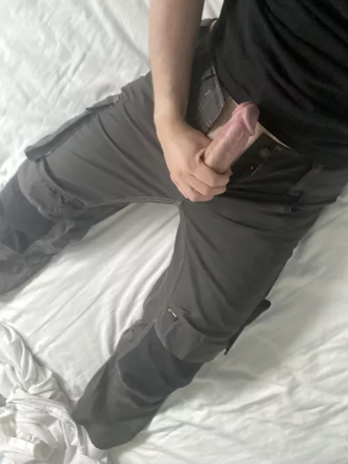 You get home from work and your plumber is laid on your bed like this. What are you doing?