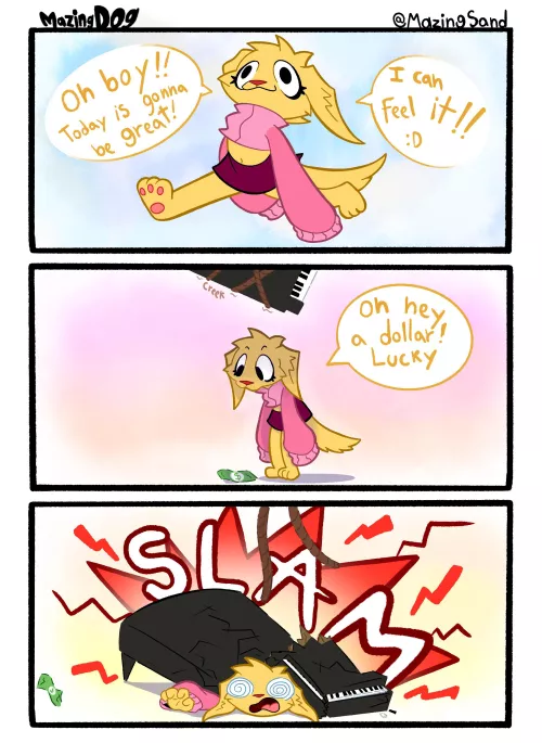 A mazingDOG COMIC!!! “The luck of the day” (by me :D)