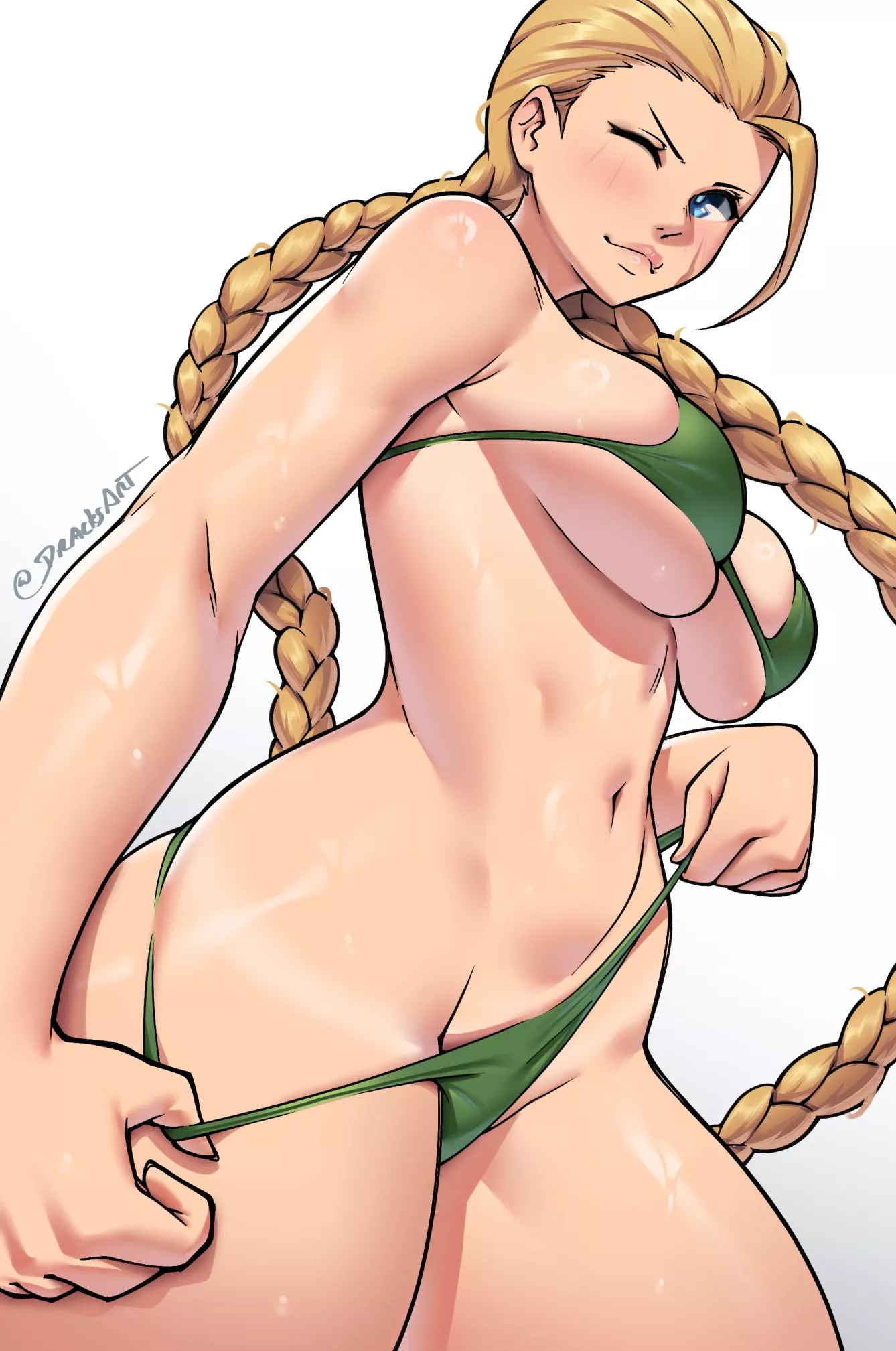 Bikini Cammy White stripping [Street Fighter] (Dracksart)