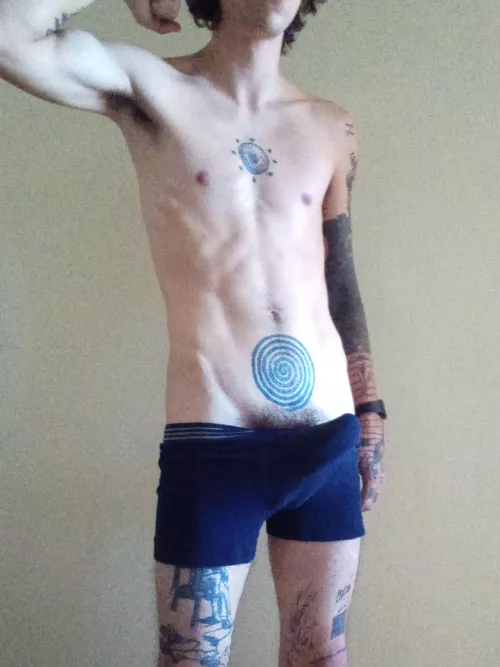 can you notice the bulge? haha