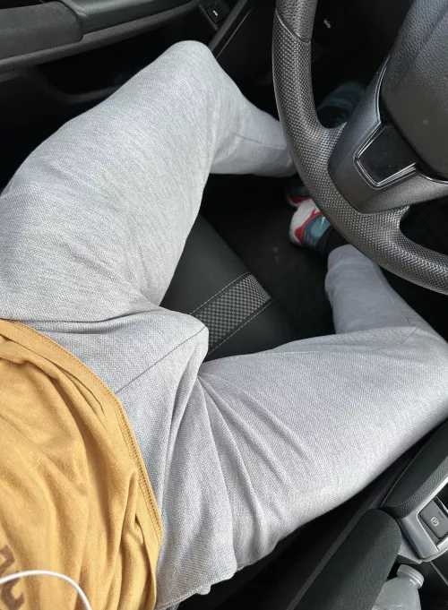 Got hard while stuck in traffic