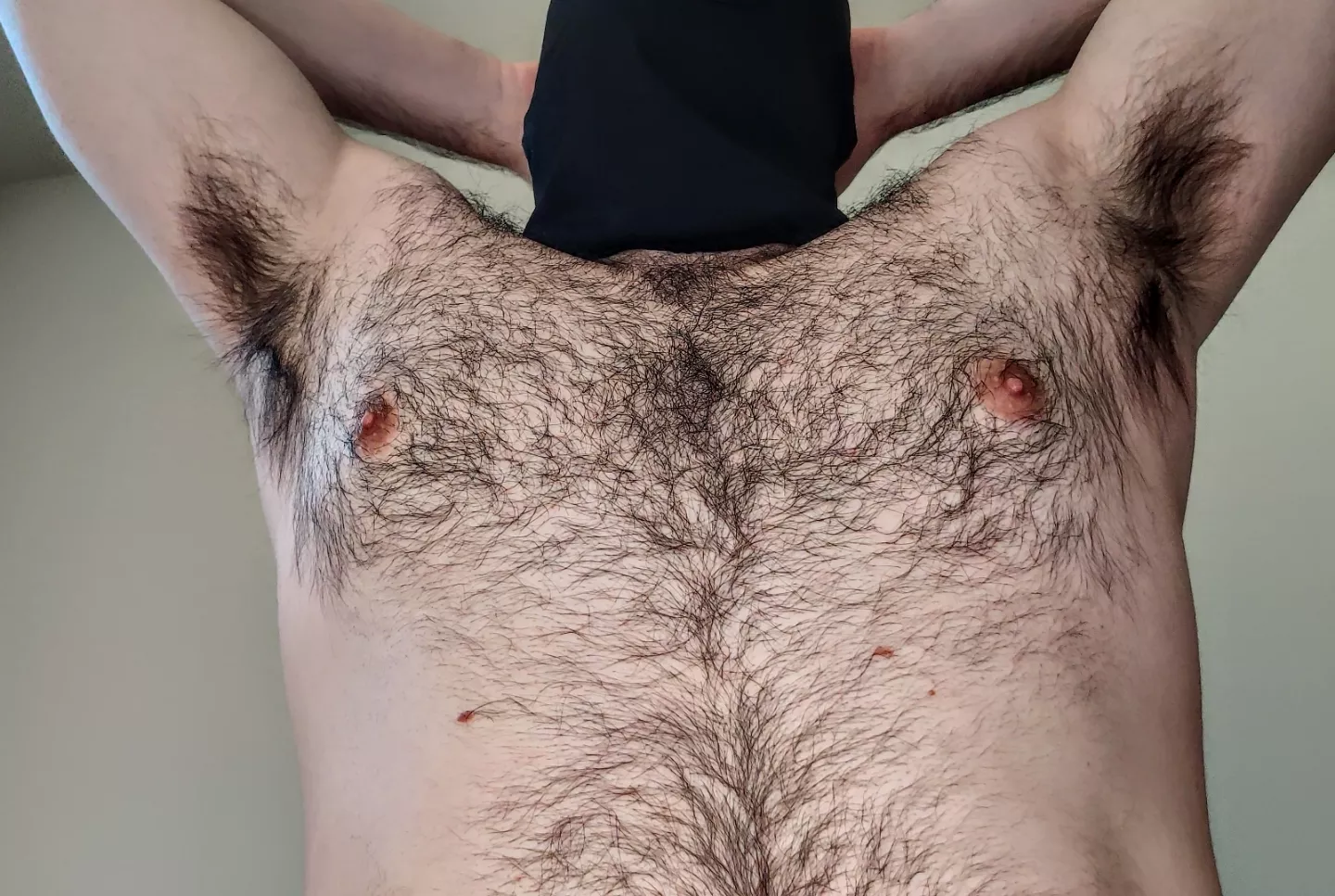 Got your nose in there and inhale a real man's scent