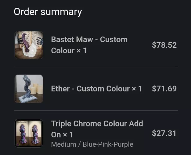 I'M SO EXCITED! Darque Path toys on the way!!