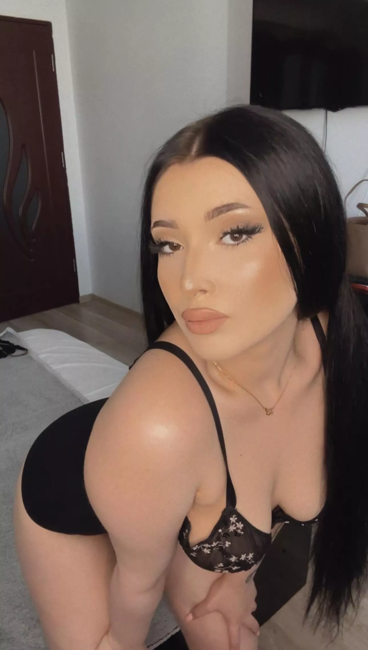 just an an innocent angelic brunette