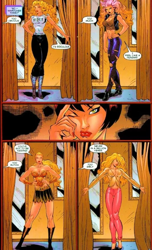 Lady Death Trying on Clothes [Lady Death: The Gauntlet #1]