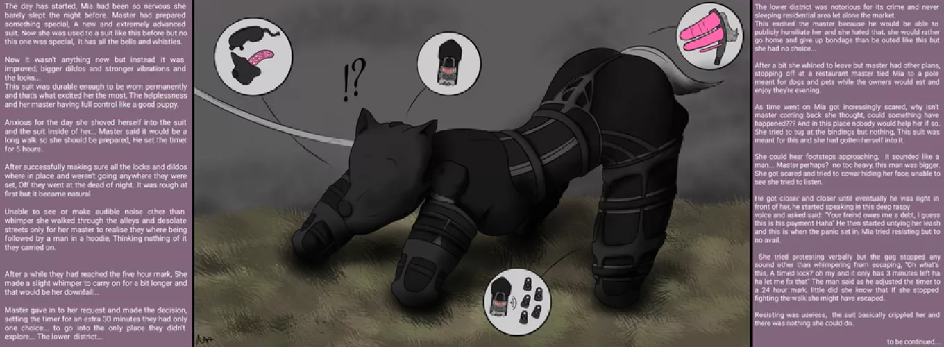 Mia's new suit (X-Post /r/sissyhentaibdsm)