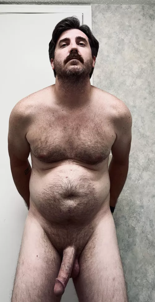 Some good chest hair, bit of a belly, lots of…