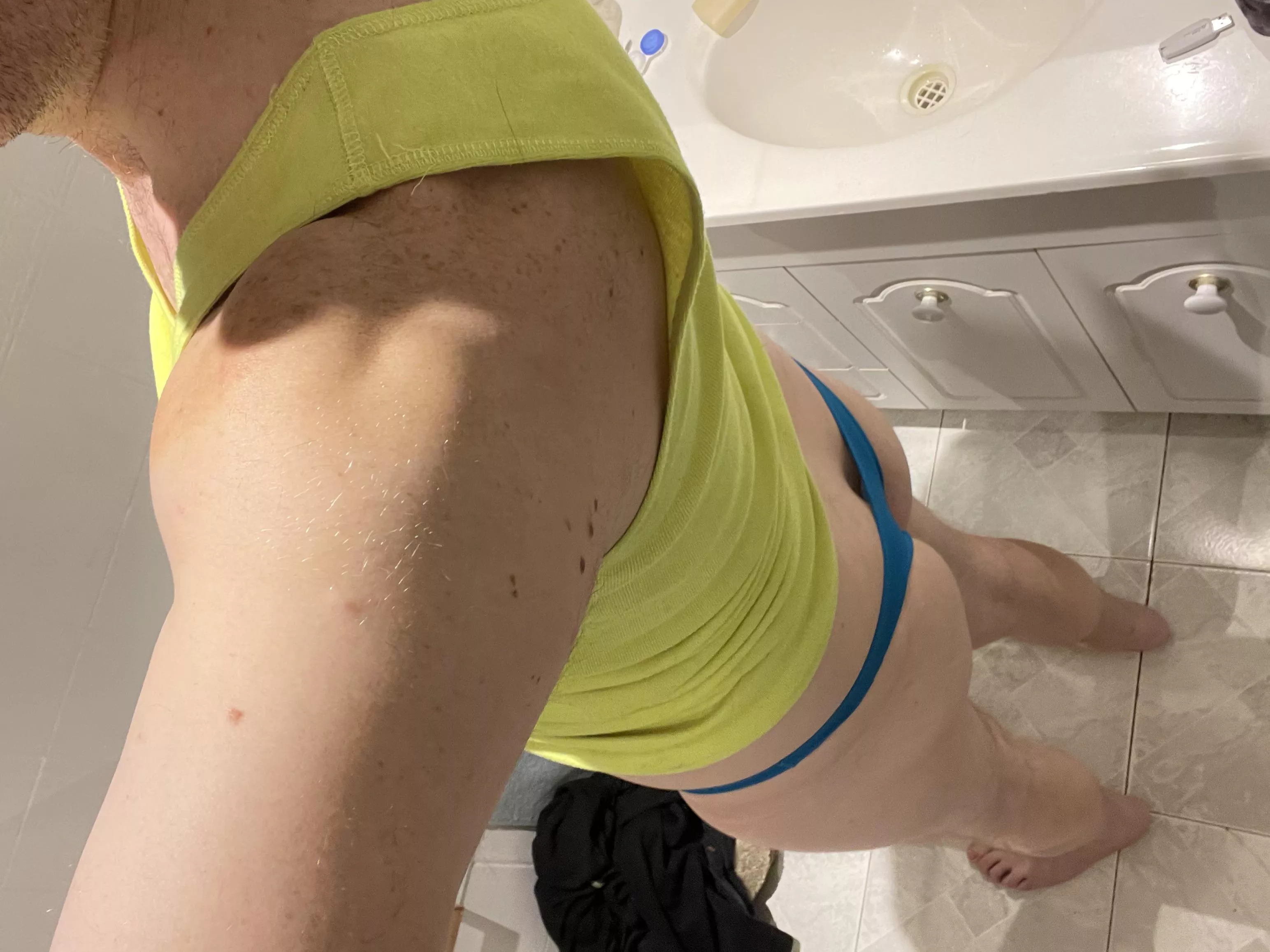 Thong after a shower