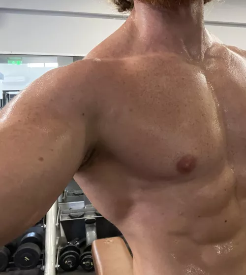 Wanna lick the sweat off?