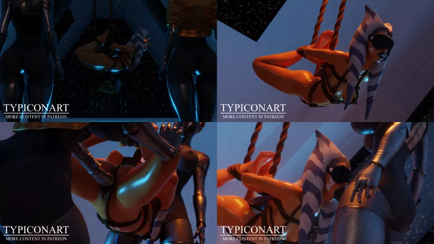 Ahsoka and Robot Twins (Typiconart)