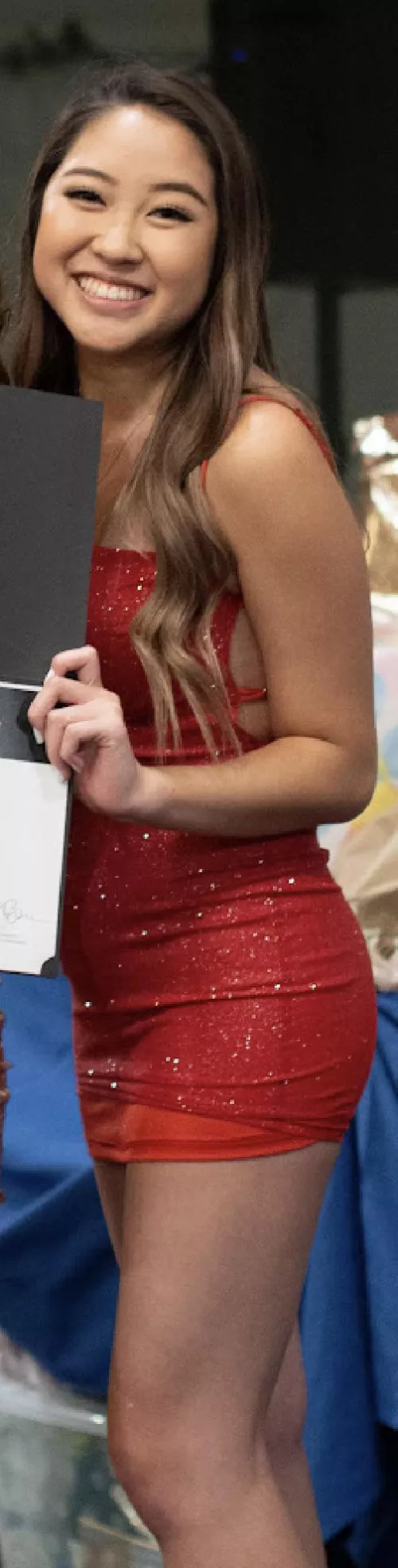 Beautiful in her dress