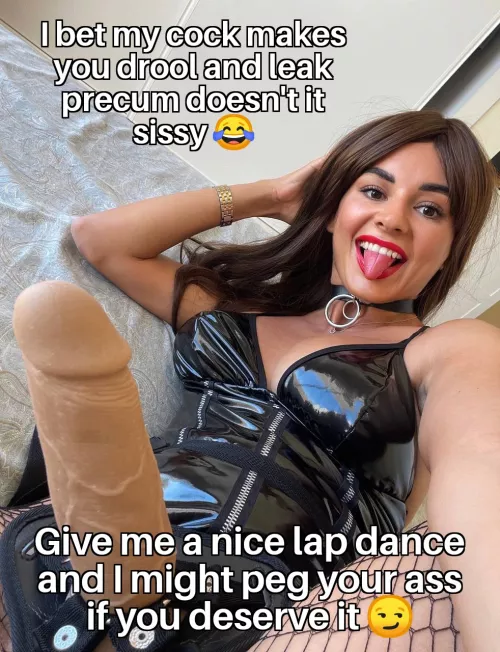 Give me a lap dance and I'll peg you 😏