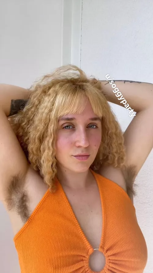 I have kinda wild armpit hair