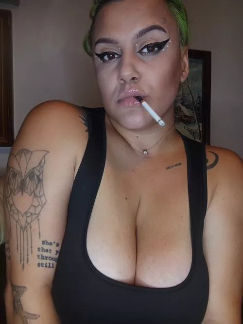 I matched my makeup to my cigarettes