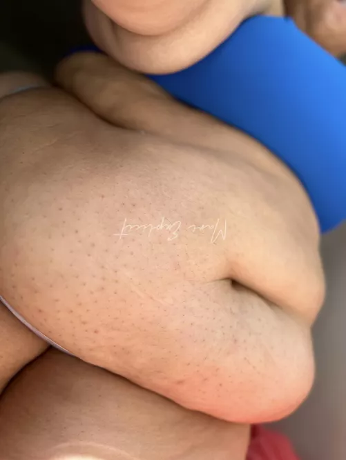 I’m actually wearing panties and a thong 🩵😅