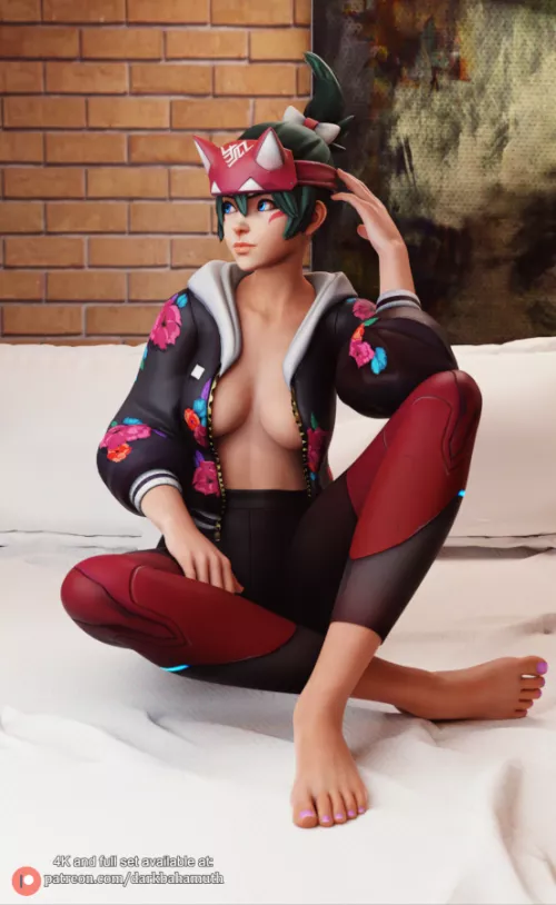 Kiriko is in your bed (Darkbahamuth) [Overwatch]