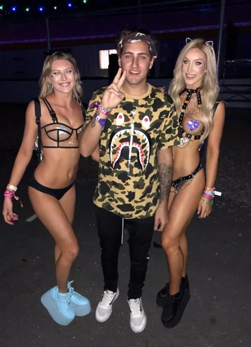 Lucky dude booked the double raven kitten package