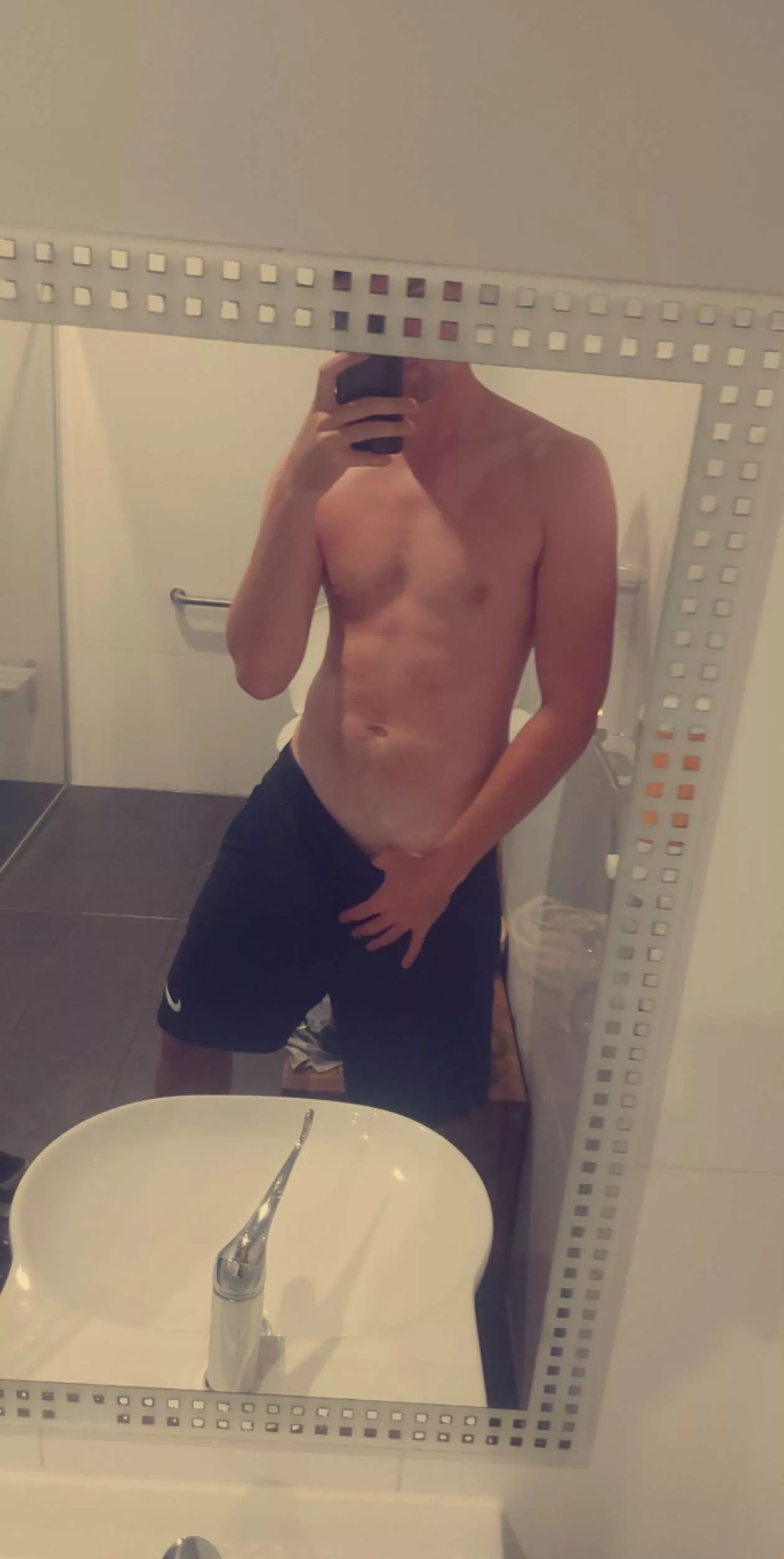 [M] Let's make out in the gym bathroom? ;)