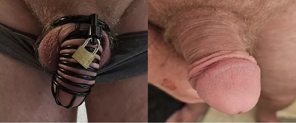 My husband took his cage off without permission. How should I punish him for it?