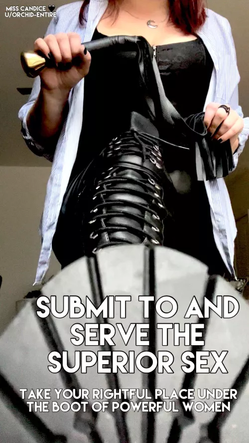Stroke yourself to Misandry all day and crave your true place at our feet 👣