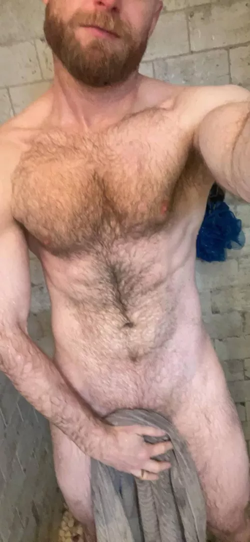 You need to join me to remove the towel. Plenty of room for two