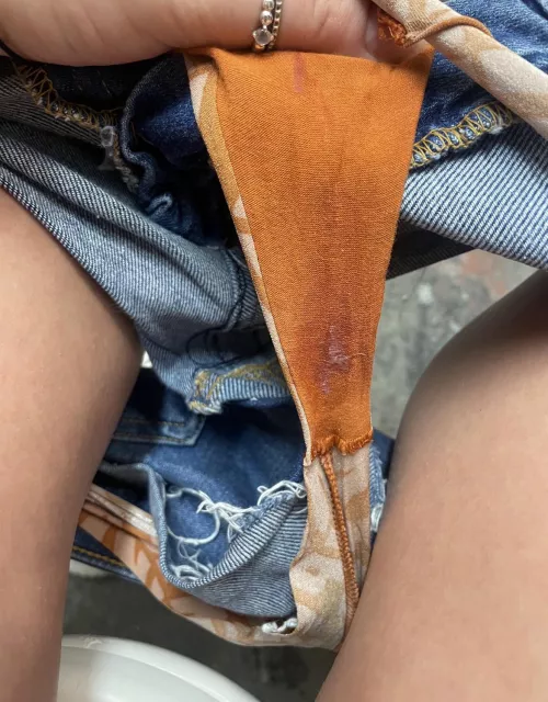 A little excited while out for a drink