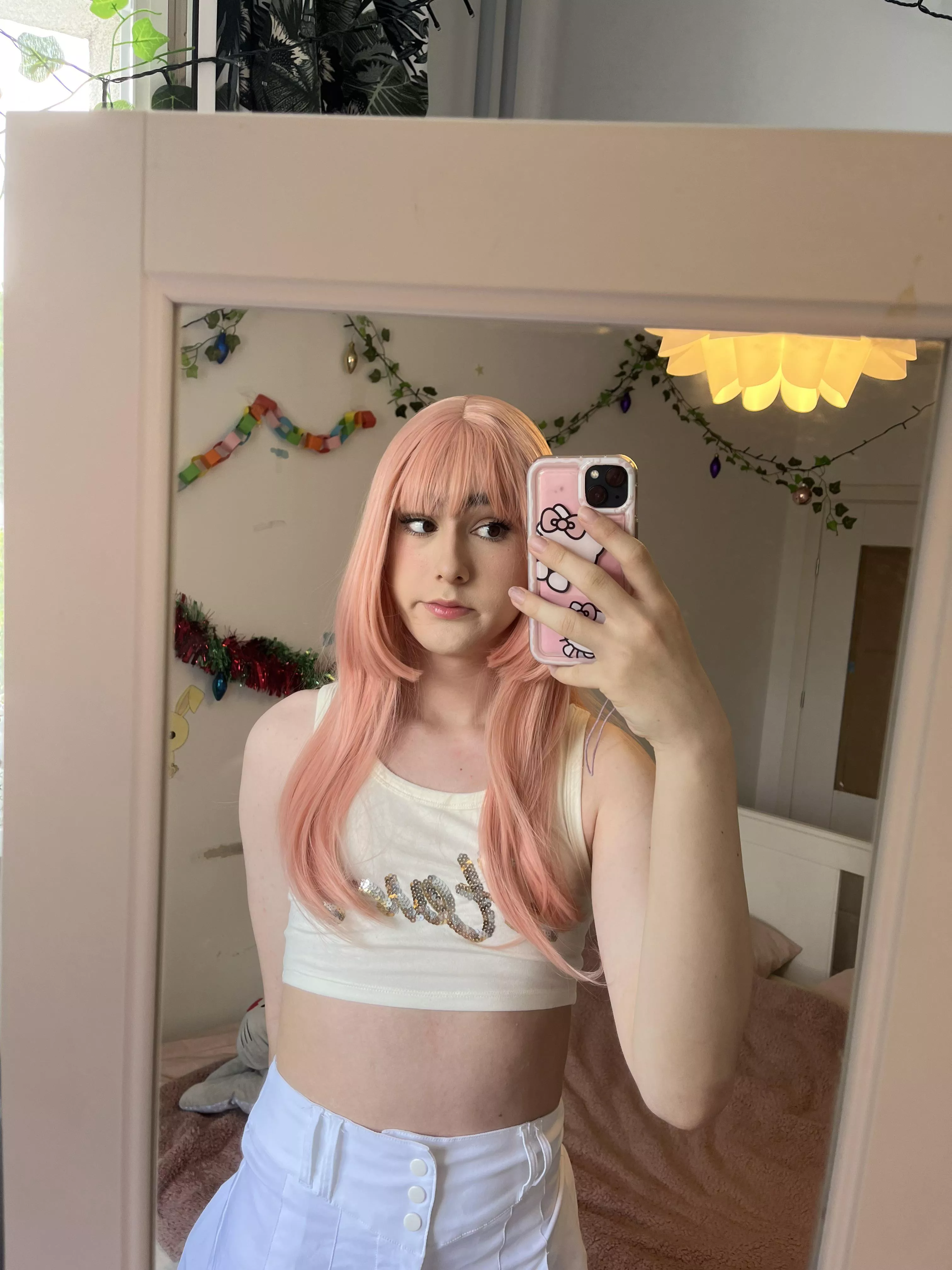 i really like my pink wig, do you?