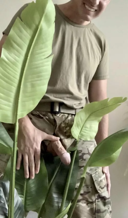 It’s not too camouflaged to see what I’m packing right?