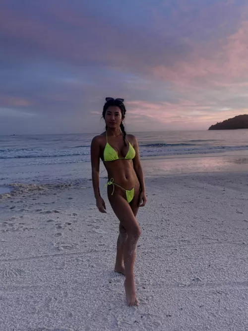 Loving my neon colour bikini