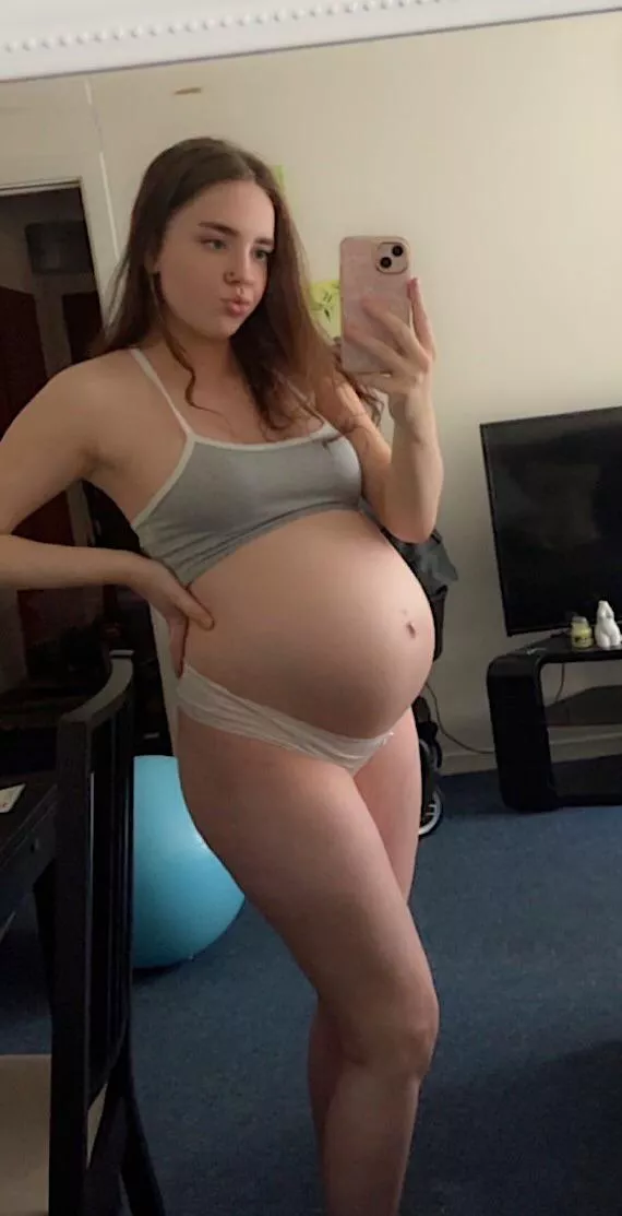 Pregnant belly ready to pop